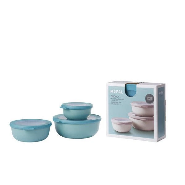 Mepal Multischüssel 3er-Set Flach Cirqula Nordic Green 2 Mepal Multischüssel 3er-Set Flach Cirqula Nordic Green – Bild 2