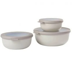Mepal Multischüssel 3er-Set Cirqula Flach Nordic White